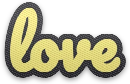 love 글자 자수패치